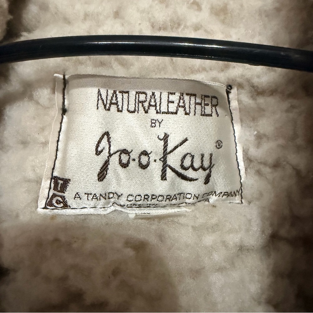 Vintage 1960s Jo O Kay Suede Leather Sherpa Lined Western Rancher Jacket 38 - Picture 6 of 14